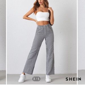 Shein Large Gingham Pants